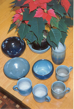 A collection of hand-made pots